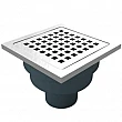 Siphon bottom outlet F50 and grid 114x114 with flap – Akvo / HKSC 11.25.254.0050 – миниатюра